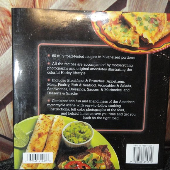 Harley Bikers CookBook For Hungry Bikers~w dust jacket~illustrated~Great… - Picture 2 of 5